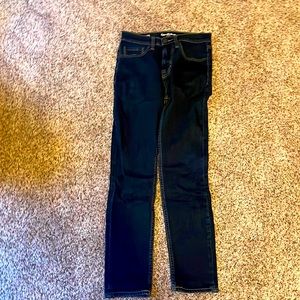 Dark wash skinny jeans